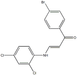 1-(4-bromophenyl)-3-(2,4-dichloroanilino)prop-2-en-1-one