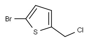 2-ブロモ-5-(クロロメチル)チオフェン 化学構造式