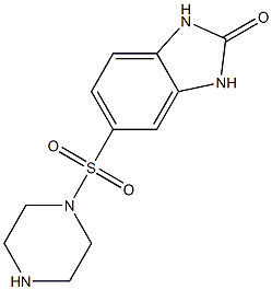 5-(piperazin-1-ylsulfonyl)-1,3-dihydro-2H-benzimidazol-2-one Structure