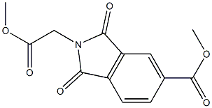 methyl 2-(2-methoxy-2-oxoethyl)-1,3-dioxoisoindoline-5-carboxylate 结构式