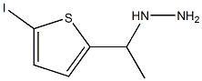 (1-(5-iodothiophen-2-yl)ethyl)hydrazine Struktur