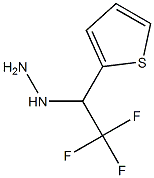 (2,2,2-trifluoro-1-(thiophen-2-yl)ethyl)hydrazine Structure