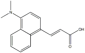(E)-3-(1-(dimethylamino)naphthalen-4-yl)acrylic acid Structure