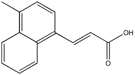 (E)-3-(1-methylnaphthalen-4-yl)acrylic acid 化学構造式