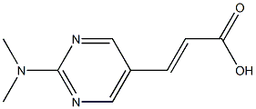 (E)-3-(2-(dimethylamino)pyrimidin-5-yl)acrylic acid Struktur