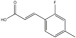 (E)-3-(2-fluoro-4-methylphenyl)acrylic acid Structure