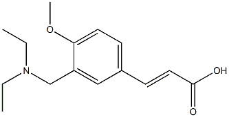 (E)-3-(3-((diethylamino)methyl)-4-methoxyphenyl)acrylic acid Struktur