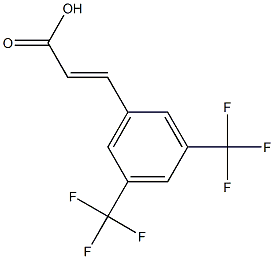 (E)-3-(3,5-bis(trifluoromethyl)phenyl)acrylic acid Structure