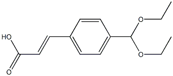 (E)-3-(4-(diethoxymethyl)phenyl)acrylic acid Structure