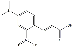 (E)-3-(4-(dimethylamino)-2-nitrophenyl)acrylic acid Struktur