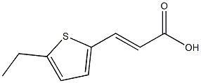 (E)-3-(5-ethylthiophen-2-yl)acrylic acid Structure