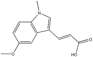 (E)-3-(5-methoxy-1-methyl-1H-indol-3-yl)acrylic acid Structure