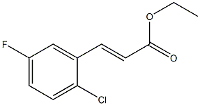 (E)-ethyl 3-(2-chloro-5-fluorophenyl)acrylate Struktur
