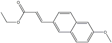 (E)-ethyl 3-(2-methoxynaphthalen-6-yl)acrylate Structure