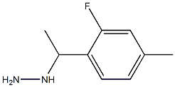 1-(1-(2-fluoro-4-methylphenyl)ethyl)hydrazine Struktur