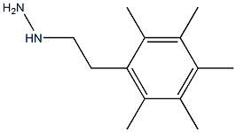 1-(2,3,4,5,6-pentamethylphenethyl)hydrazine Struktur