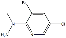 1-(3-bromo-5-chloropyridin-2-yl)-1-methylhydrazine Structure