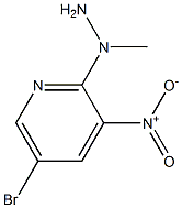 1-(5-bromo-3-nitropyridin-2-yl)-1-methylhydrazine,,结构式