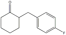 2-(4-fluorobenzyl)cyclohexanone Structure