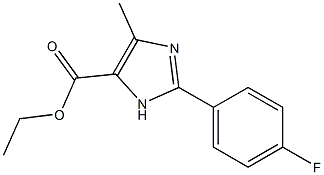 2-(4-FLUOROPHENYL)-5-METHYL-3H-IMIDAZOLE-4-CARBOXYLIC ACID ETHYL ESTER Struktur