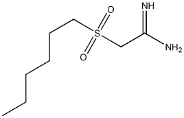 2-(hexylsulfonyl)acetamidine 结构式