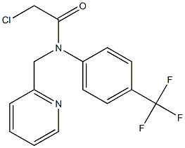 2-chloro-N-(4-(trifluoromethyl)phenyl)-N-((pyridin-2-yl)methyl)acetamide Structure