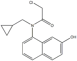 2-chloro-N-(cyclopropylmethyl)-N-(2-hydroxynaphthalen-8-yl)acetamide Structure