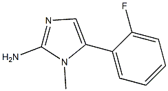 5-(2-FLUORO-PHENYL)-1-METHYL-1H-IMIDAZOL-2-YLAMINE Struktur