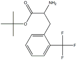 tert-butyl 2-amino-3-(2-(trifluoromethyl)phenyl)propanoate Struktur
