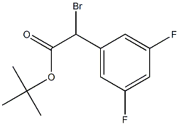 tert-butyl 2-bromo-2-(3,5-difluorophenyl)acetate Structure
