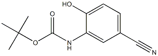 tert-butyl 5-cyano-2-hydroxyphenylcarbamate Structure