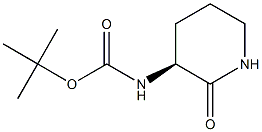 tert-butyl (S)-2-oxopiperidin-3-ylcarbamate Struktur