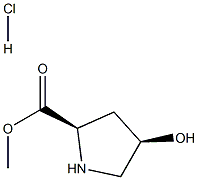 (2R,4R)-Methyl 4-hydroxypyrrolidine-2-carboxylate hydrochloride Structure