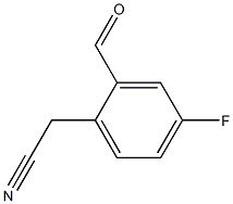 4-Fluoro-2-formylphenylacetonitrile Structure