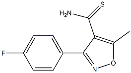 3-(4-fluorophenyl)-5-methylisoxazole-4-carbothioamide Structure