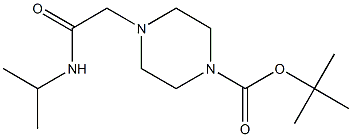 tert-butyl 4-(2-(isopropylamino)-2-oxoethyl)piperazine-1-carboxylate Struktur