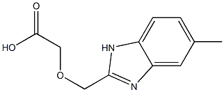 [(5-Methyl-1H-benzimidazol-2-yl)methoxy]-acetic acid Structure