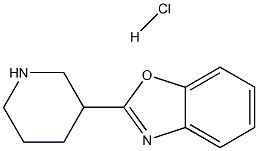 2-Piperidin-3-yl-1,3-benzoxazole hydrochloride Structure