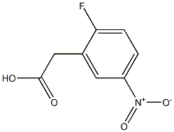 2-Fluoro-5-nitrobenzeneacetic acid Struktur