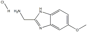 C-(5-Methoxy-1H-benzoimidazol-2-yl)-methylamine hydrochloride 化学構造式