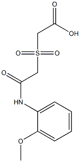 ({2-[(2-methoxyphenyl)amino]-2-oxoethyl}sulfonyl)acetic acid Structure