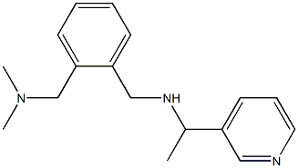 ({2-[(dimethylamino)methyl]phenyl}methyl)[1-(pyridin-3-yl)ethyl]amine Structure