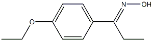 (1E)-1-(4-ethoxyphenyl)propan-1-one oxime Structure
