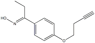 (1E)-1-[4-(but-3-ynyloxy)phenyl]propan-1-one oxime Structure