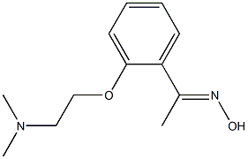 (1E)-1-{2-[2-(dimethylamino)ethoxy]phenyl}ethanone oxime Structure