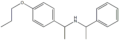 (1-phenylethyl)[1-(4-propoxyphenyl)ethyl]amine Struktur