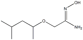 (1Z)-2-(1,3-dimethylbutoxy)-N'-hydroxyethanimidamide Structure