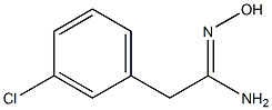 (1Z)-2-(3-chlorophenyl)-N'-hydroxyethanimidamide Structure