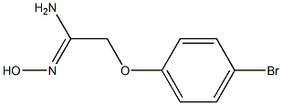 (1Z)-2-(4-bromophenoxy)-N'-hydroxyethanimidamide Structure