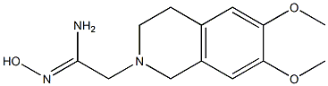 (1Z)-2-(6,7-dimethoxy-3,4-dihydroisoquinolin-2(1H)-yl)-N'-hydroxyethanimidamide Structure